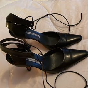 Vintage Authentic Manolo Blahnik Black Heels / Pumps